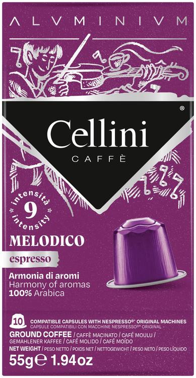 Cellini Melodico kahvikapseli 50 g 10 kpl