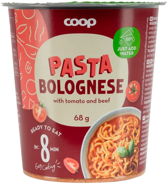 Coop bolognese-pastakuppi 68 g
