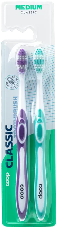 Coop Classic hammasharja medium 2 kpl