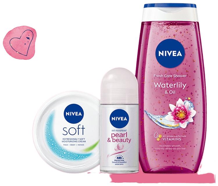 NIVEA lahjapakkaus Pink Bliss 2022 sis. 3 tuotetta