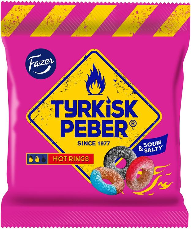 Fazer Tyrkisk Peber Hot Rings karkkipussi 150g