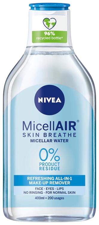 NIVEA 400ml MicellAIR Cleansing Water for Normal Skin -puhdistusvesi normaalille iholle