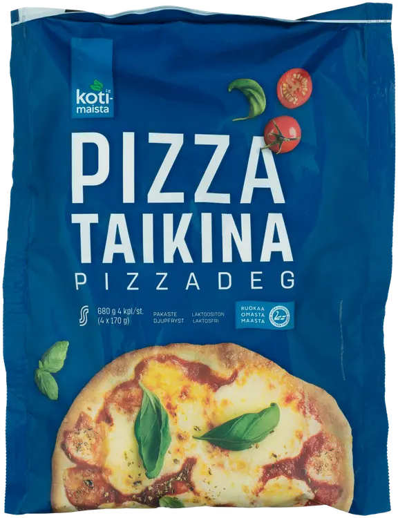 Kotimaista Pizzataikina 4kpl 680g, raakapakaste
