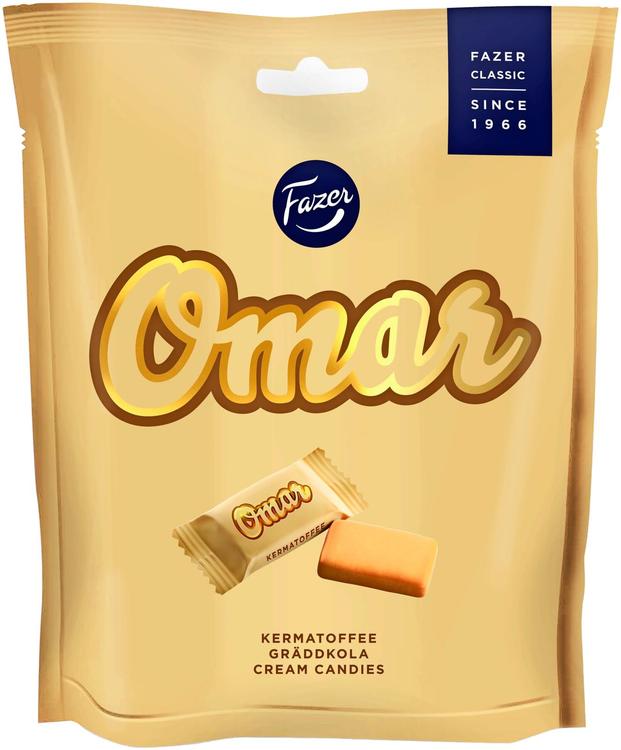 Fazer Omar pehmeä toffee karkkipussi 220g