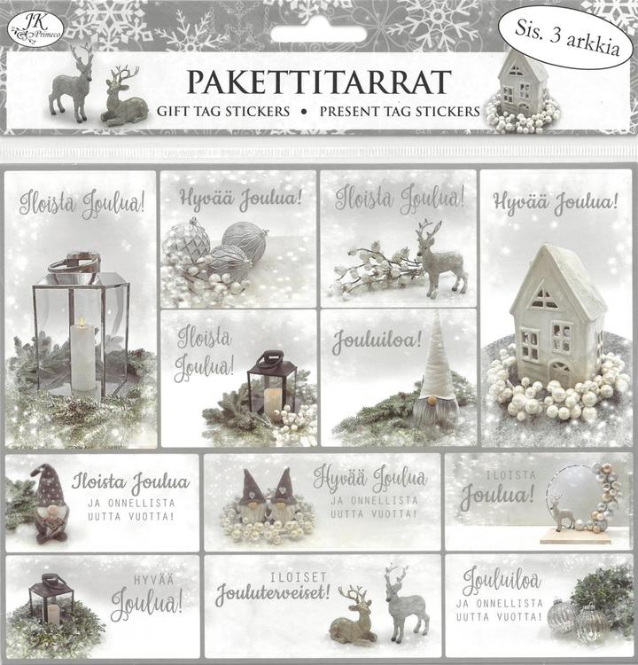 Pakettitarra Deco harmaa 3ark/pkt
