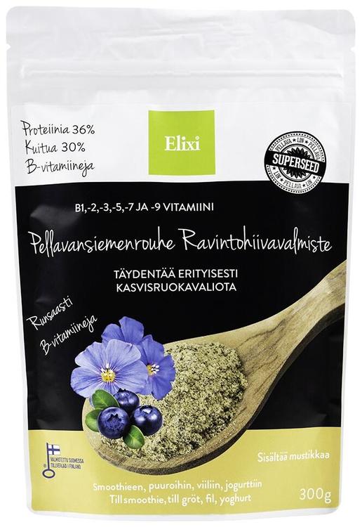 Elixi Pellavansiemenrouhe ravintohiiva 300 g