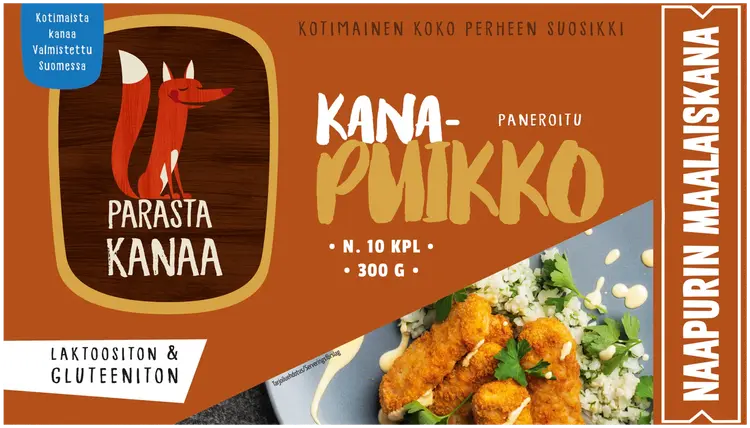Naapurin maalaiskanan kypsä kanapuikko 300g pakaste