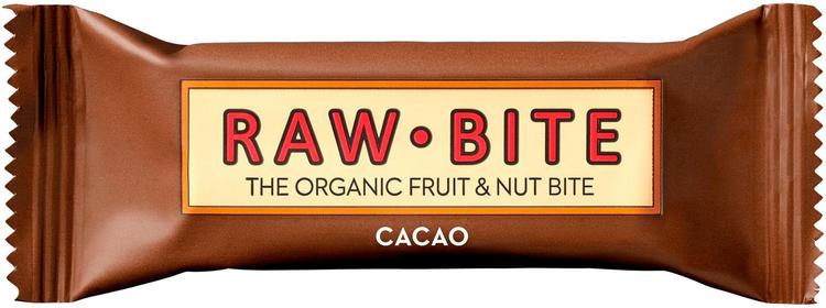 Rawbite Cacao hedelmä-pähkinäpatukka 50g