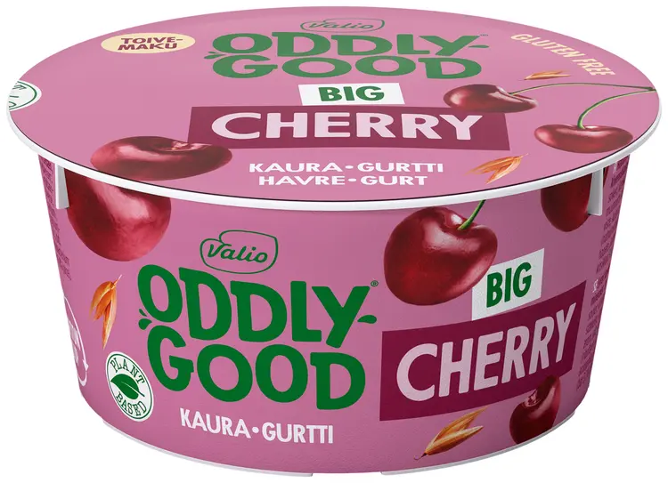 Valio Oddlygood® kaurapohjainen gurtti 150 g Kirsikka