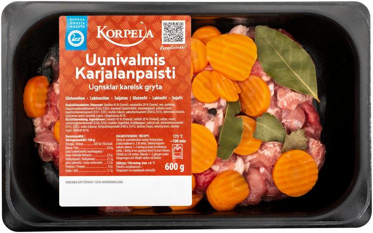 Korpela Uunivalmis karjalanpaisti 600g