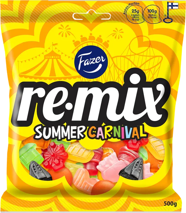 Fazer Remix Summer karkkipussi 500g