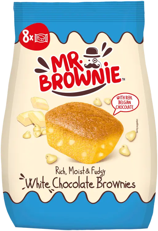Mr. Brownie White Chocolate Brownies 200g