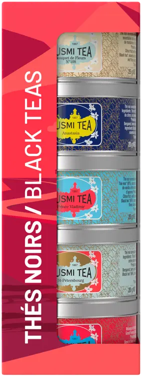 Kusmi Organic Black Teas musta tee 5x100g