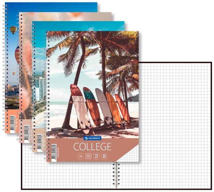 College a4, 60 lehte, 5x5 ruut