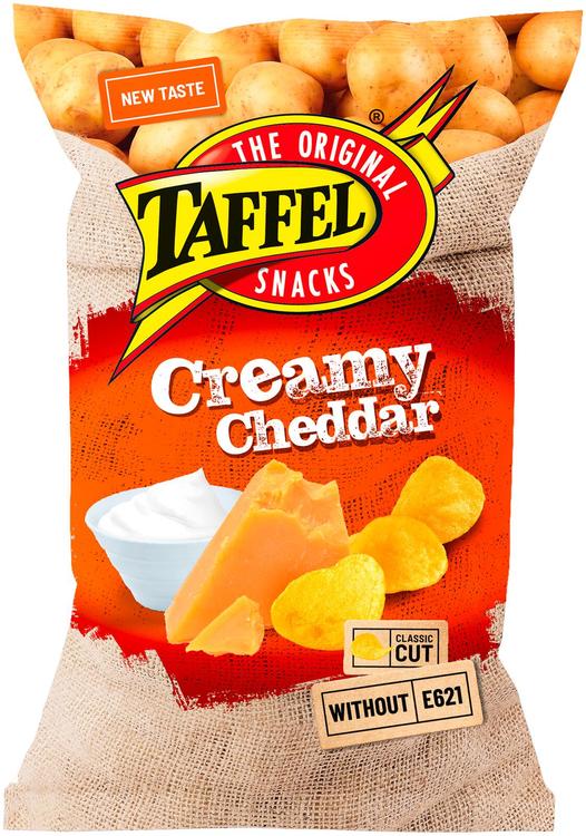 TAFFEL Cheddari juustu maitselised siledad kartulilaastud 180g