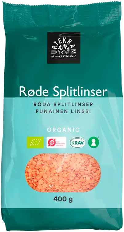 URTEKRAM luomu Punainen linssi 400g
