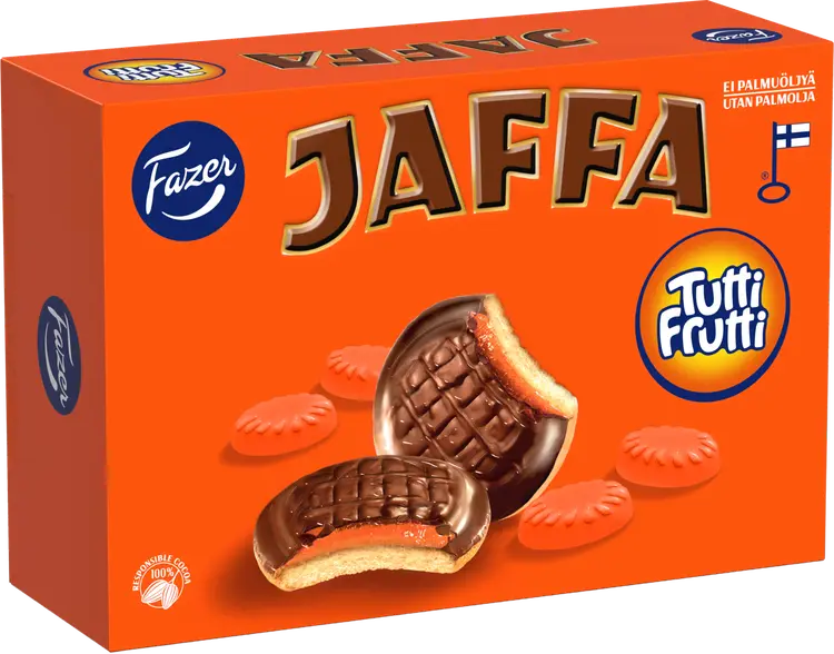 Fazer Jaffa Tutti Frutti leivoskeksi 300g