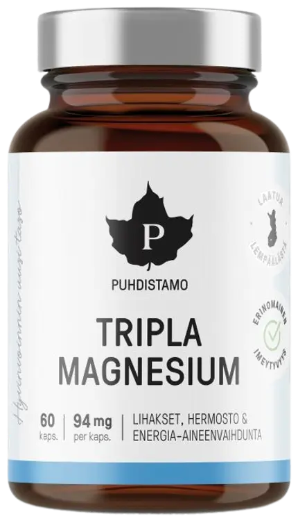 Puhdistamo Tripla Magnesium 60 kapselia