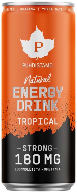 Puhdistamo Natural Energy Drink Strong Tropical 330 ml