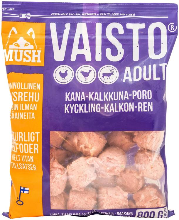 MUSH Vaisto Liila Kana-Kalkkuna-Poro 800g
