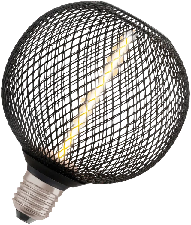 OSRAM LED-sisustuslamppu Decor Straw Globe 125mm 3,5W 110lm 1800K E27 musta