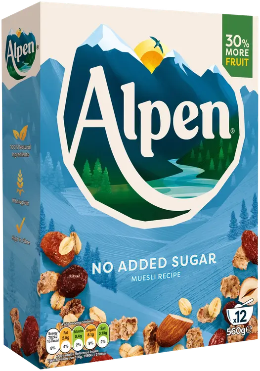 Alpen 560g makeuttamaton mysli