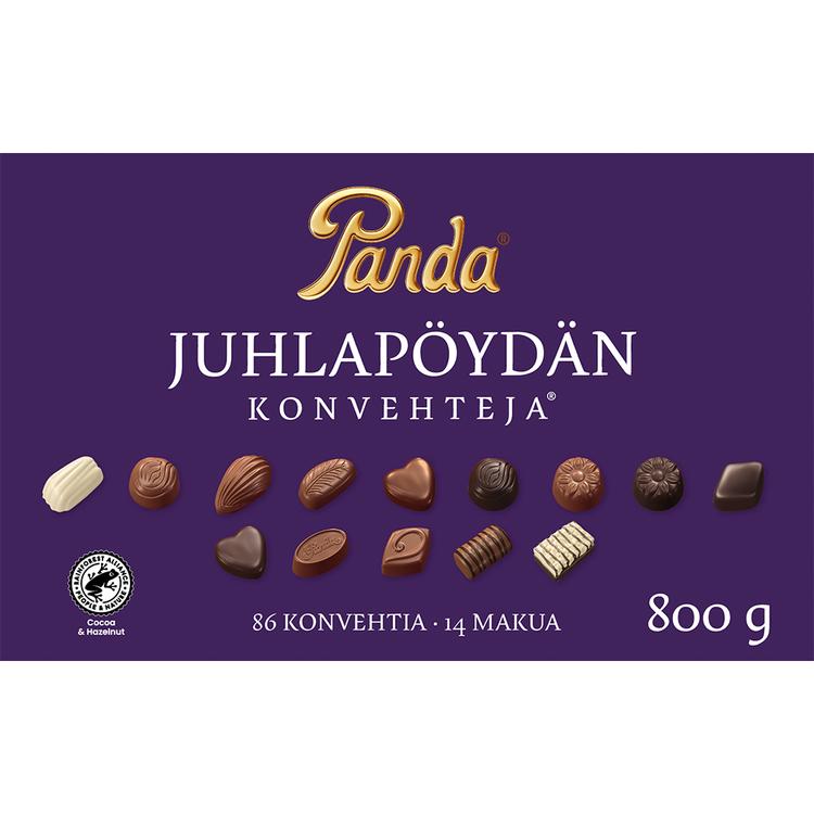 Panda Juhlapöydän suklaakonvehti 800g