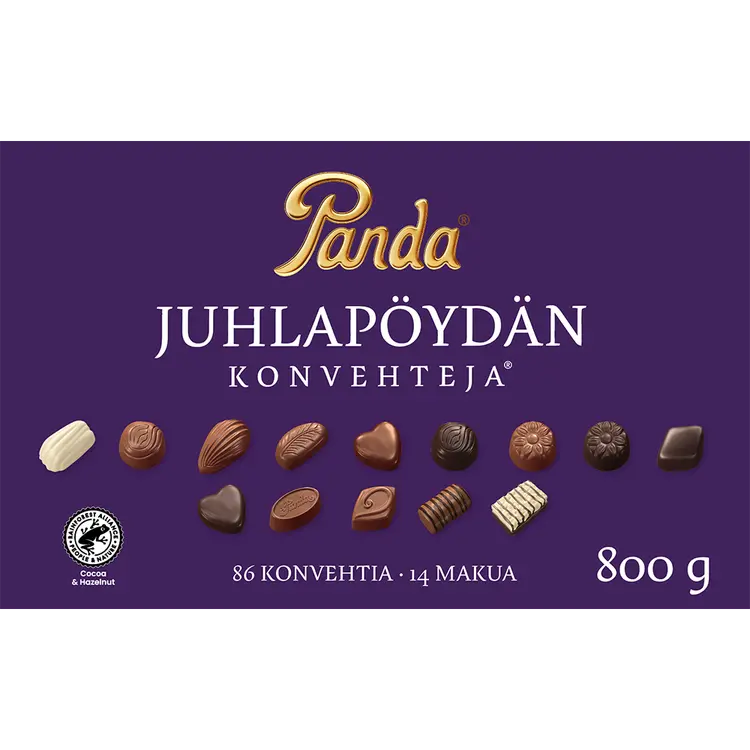 Panda Juhlapöydän suklaakonvehti 800g