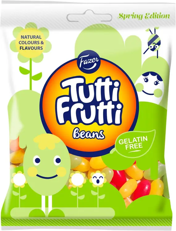 Fazer Tutti Frutti Beans karkkipussi 130g