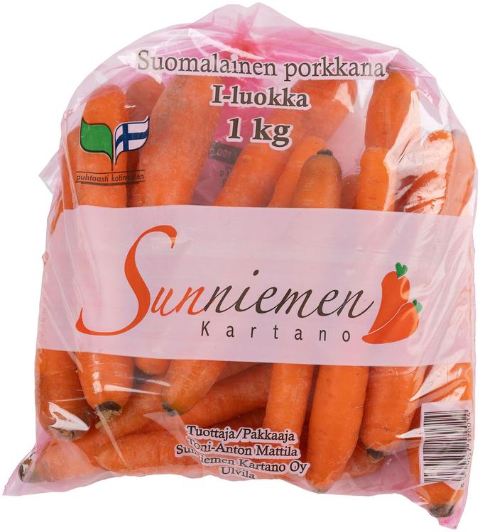 Porkkanapussi 1kg