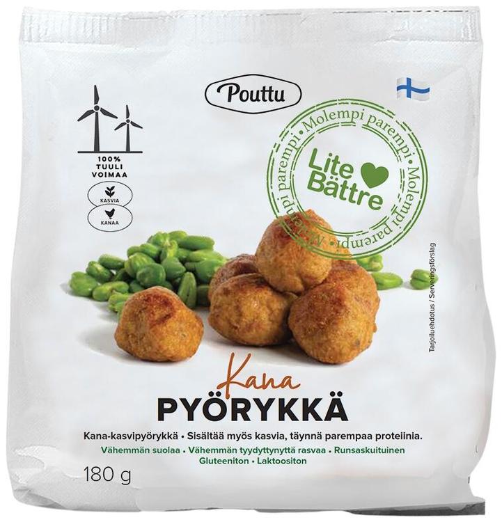 Pouttu Lite bättre KanaPyörykkä Liha & kasvi 180g