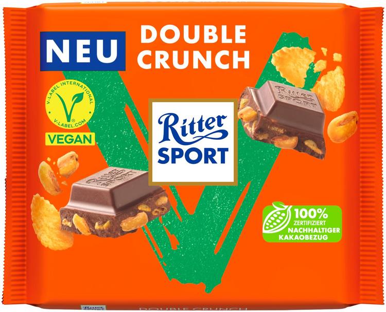 Ritter Sport  Double Crunch Vegaanisuklaa 100g