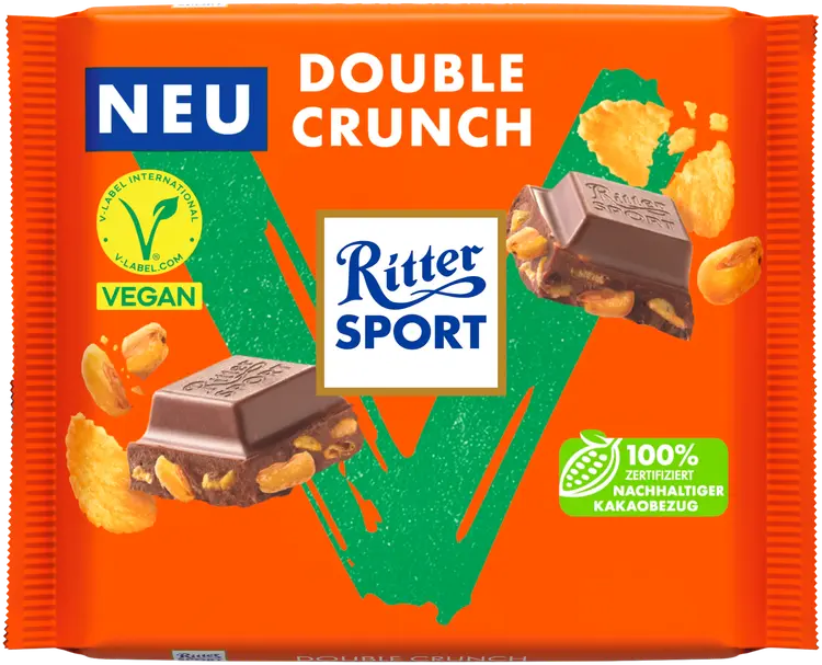 Ritter Sport  Double Crunch Vegaanisuklaa RFA 100g