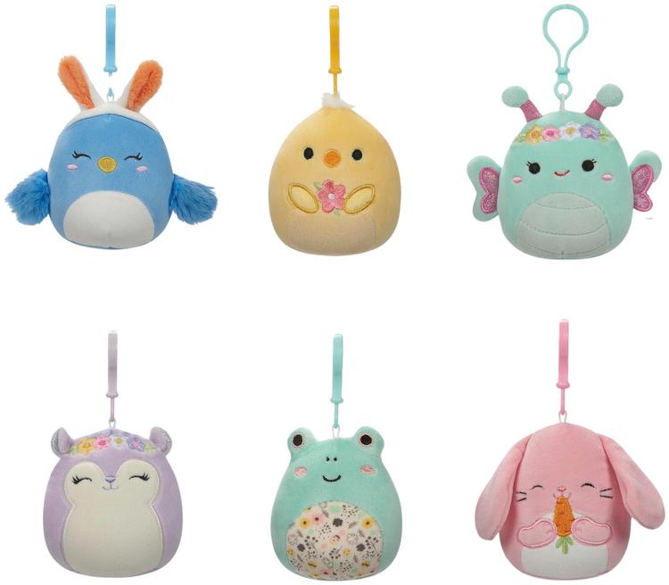 Squishmallows 9 cm spring squad clip on