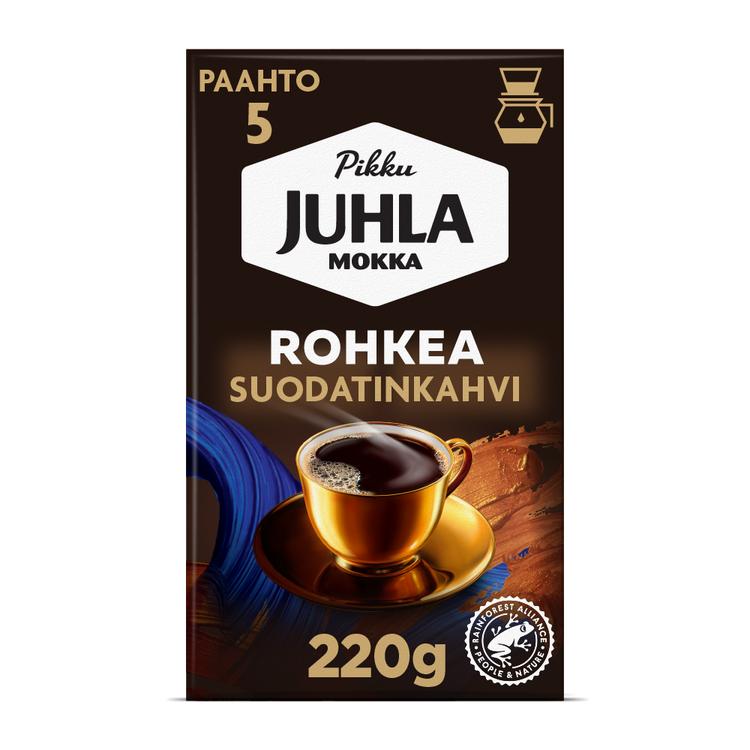 Paulig Juhla Mokka Rohkea kahvi suodatinjauhatus 220g