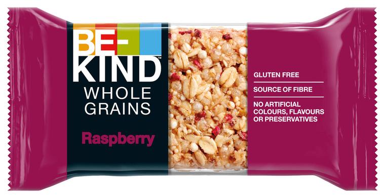 BE-KIND Whole Grains Rasberry - täysjyväpatukka vadelmalla (30 g)