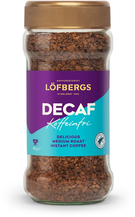 Löfbergs Kofeiiniton pikakahvi 80 g Rainforest Alliance