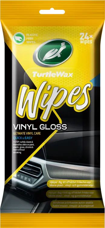 Turtle Wax puhdistusliina kumi&muovi kirkas 24kpl