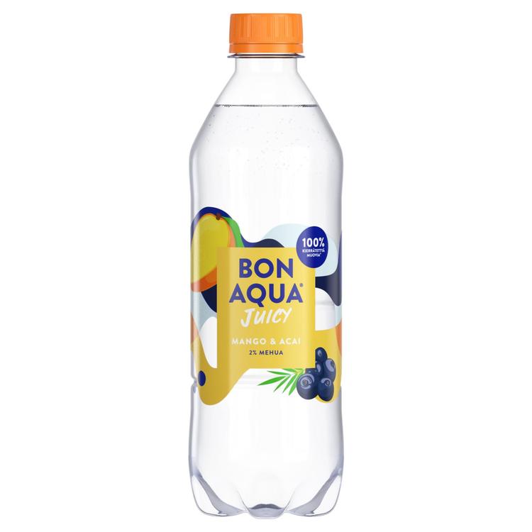 Bonaqua Juicy Mango & Acai hiilihap. juoma plo 0.5 L