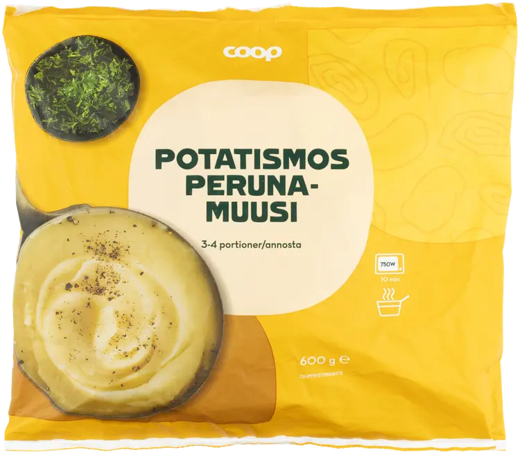 Coop perunamuusi 600 g pakaste