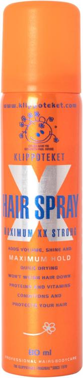 Klippoteket Maximum XX Stong minihairspray minihiuskiinne 80 ml