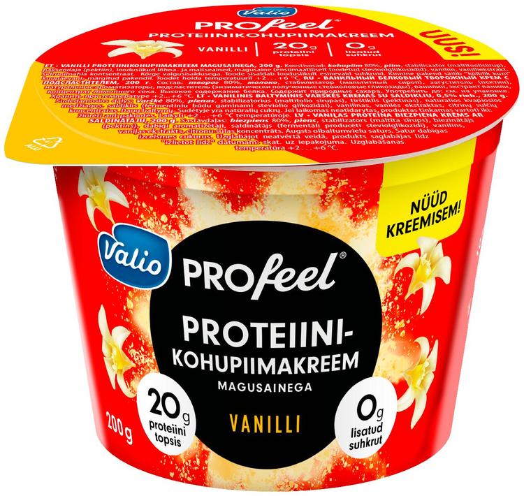 Valio PROfeel proteiinikohupiimakreem vanilli 200g