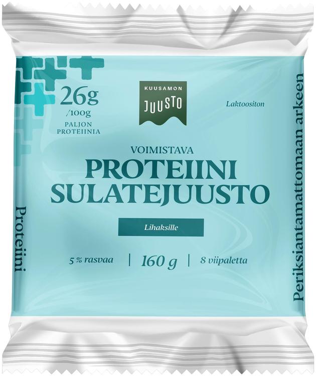 Kuusamon Juusto proteiini sulatejuustoviipale 5 %, 160 g