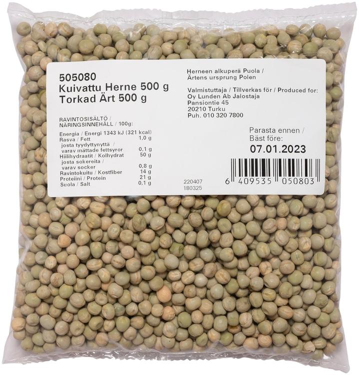 Jalostaja Kuivattu herne 500g
