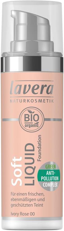 Lavera 30ml Trend Sensitiv Soft Liquid Foundation meikkivoide Ivory Rose 00