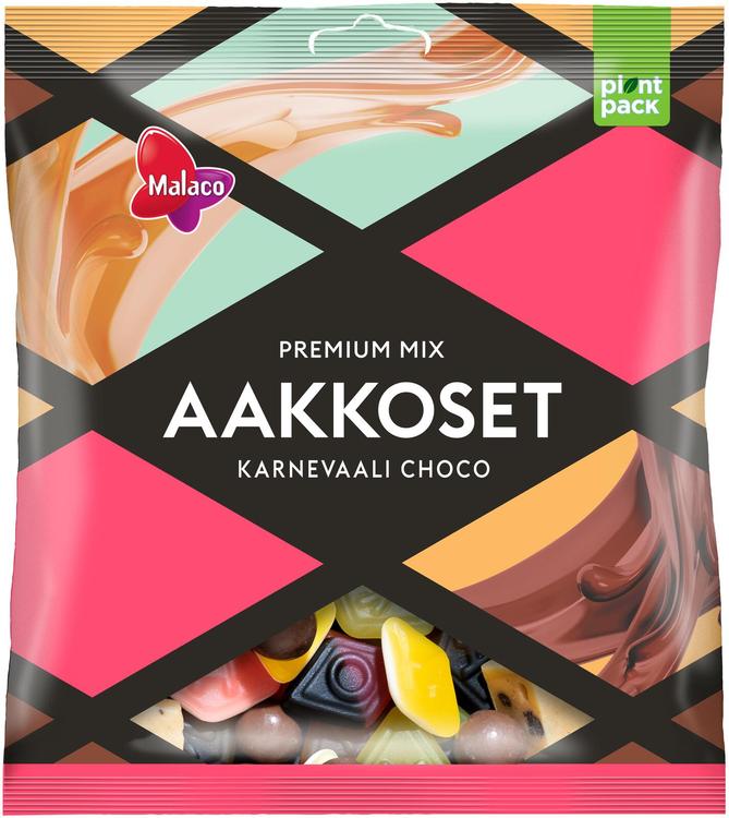 Malaco Aakkoset Karnevaali Choco makeissekoitus 280g