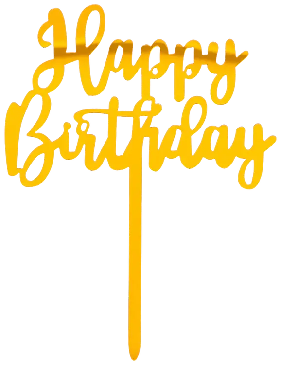 Happy Birthday koriste kullanvärinen