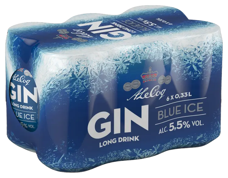 6xA. Le Coq GIN Blue Ice LD 5,5 % 0,33 l tlk