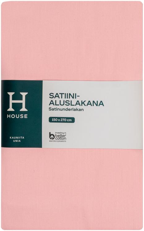 House satiinialuslakana 150x270 cm