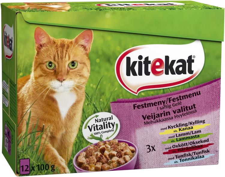 Kitekat Veijarin Valitut hyytelölajitelma (12 x 100 g)